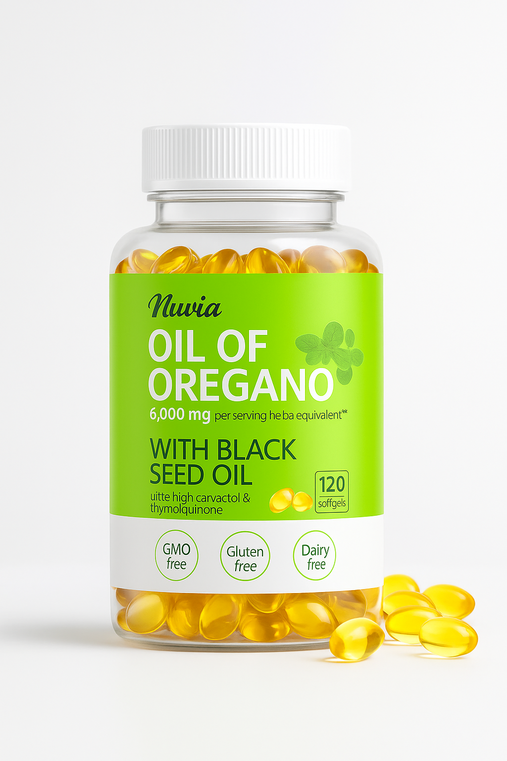 Oil of Oregano & Black Seed Softgels – Digestion, Immunity & Antioxidant Support